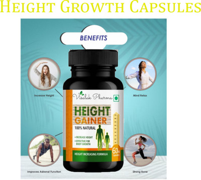 visalak pharma Height Gainer- Height Maximizer Ayurvedic capsules(60 Capsules)