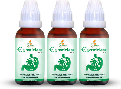 grinbizz Consticlear Drop Acidity Gas Relief Ayurvedic Medicine |Constipation Relief Drop(Pack of 3, 90 ml)