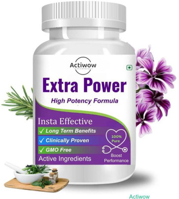 ACTIWOW Extra Power Capsules - Game On Daily(30 Capsules)