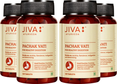 JIVA Pachak Vati 120 Tablet(Pack of 4, 120 Tablets)