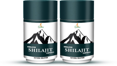 grinbizz Himalayan Shilajit Capsule Boosts Immunity, Strength and Stamina/For Men & Women(Pack of 2, 60 Capsules)