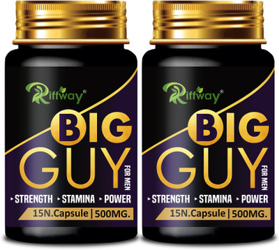 Riffway Big Guy _ Herbal Formula Stamina Capsule For Better Strength(Pack of 2, 30 Capsules)