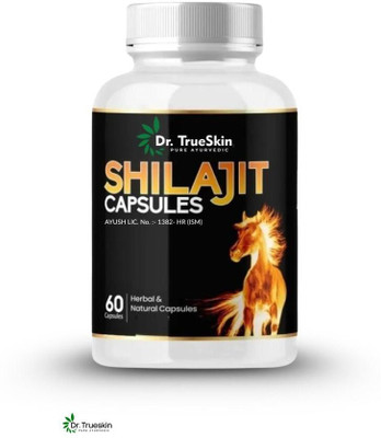 Dr.TrueSkin Shilajit Gold Ayurvedic Power Plus 60 Capsules SLT01 A01(60 Capsules)