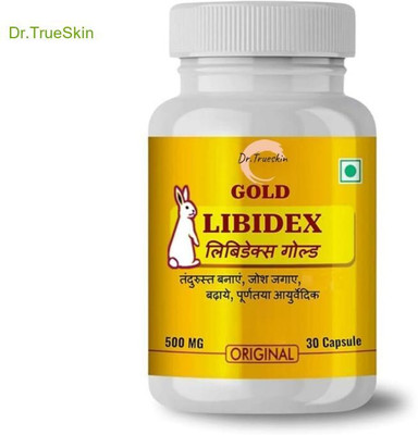 Dr.TrueSkin Libidex Gold Capsules Hardness Stamina Booster Daily Use Potency(30 Capsules)