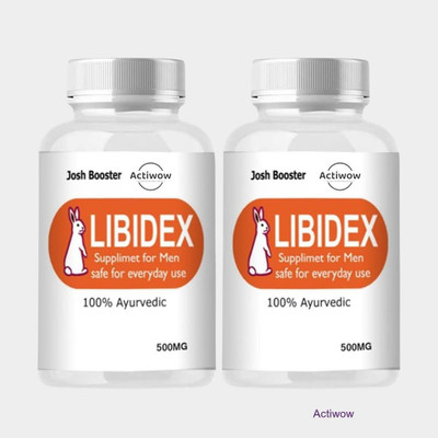 ACTIWOW Libidex Capsules - 30-Day Wellness Formula for Energy & Stamina(Pack of 2, 60 Capsules)