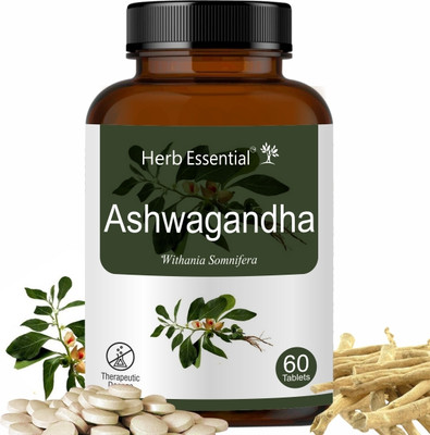 Herb Essential Ashwagandha 500Mg Tablet - 60 Count(60 Tablets)