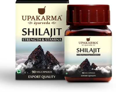 UPAKARMA Shilajit Capsules for Stamina & Vigor 90 CAPSULES(90 Capsules)
