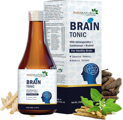 7 Days Extra memory Brain Tonic Syrup(200 ml)