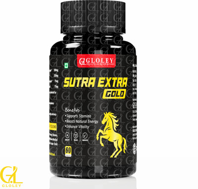 GLOLEY Sutra Extra Gold – Herbal Vitality Kamaa Supplement for Women Wellness Original(60 Capsules)