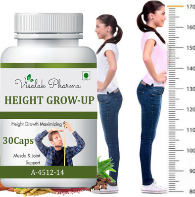 visalak pharma Height Grow-Up Capsules Increase Height Naturally(30 Capsules)