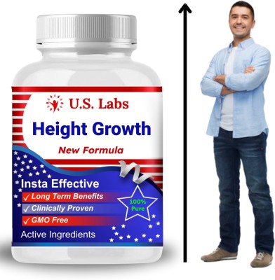 US Labs Height Growth Capsules - Natural Ayur Veda Medicine to Boost Growth Hormones