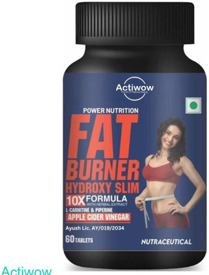 ACTIWOW Fat Burner Tablets for Healthy Fat Loss with Natural IngredientsY01(60 Tablets)