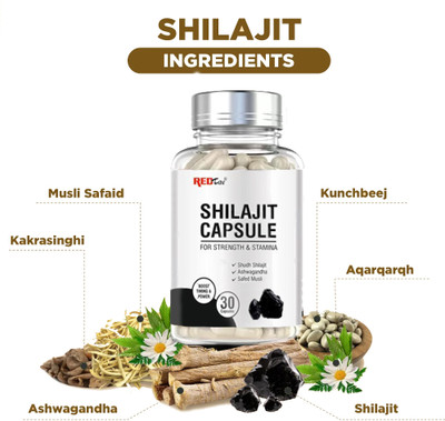 Redtize Shilajit with Safed Mulsi For immunity power increse(30 Capsules)