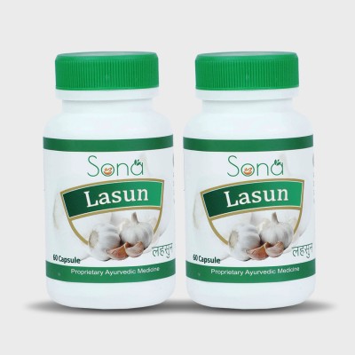 SONA HEALTH CARE sona lasun garlic capsules -60 capsules ( Pack of 2)(Pack of 2)