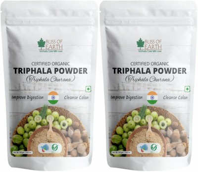 Bliss of Earth Organic Triphala Powder Churan Ayurvedic for Detox, Digestion & immunity 100gm(Pack of 2)