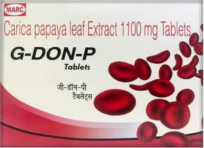 MARC G-Don-P Ayurvedic Papaya Leaf Extract Tablet for Boosting Platelets(10 Tablets)