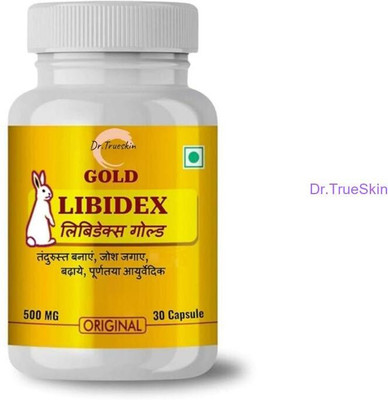 Dr.TrueSkin Libidex Gold Capsules Libido Max Strength Strength Extra Power(30 Capsules)