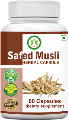 BHARAT HEALTH AYURVEDIC SAFED MUSLI HERBAL CAPSULE(60 Capsules)