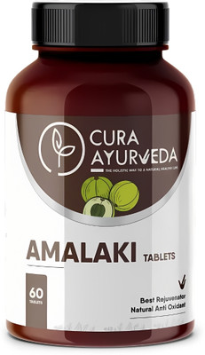 CURA AYURVEDA Amla 60 Tablets | Rich In Antioxidants | Improves Digestion(60 Tablets)