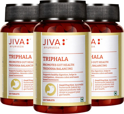 JIVA Triphala Tablets 120 Tablets(Pack of 3, 360 Tablets)