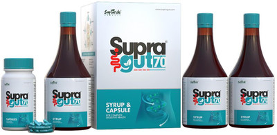 Saptarishi Herbal Supragut 70 -An Alleyway to Better Gut Health(Pack of 4, 800 ml)