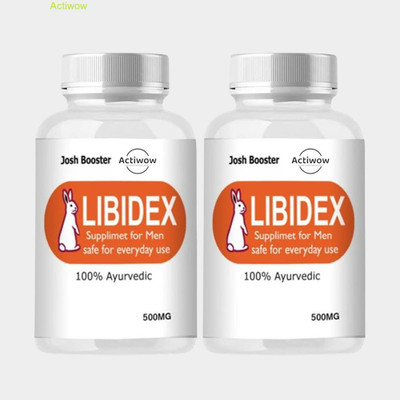 ACTIWOW Libidex Capsules - Men’s Energy, Vitality & Performance Formula(Pack of 2, 60 Capsules)