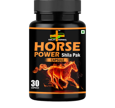 VIKJIT HERBALS H0RSE P0WER SHILA PAK CAPSULES(30 Capsules)