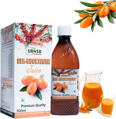 Sansu Sea- Buckthorn Juice for Boost Immunity (500ml.)(Pack of 2, 500 ml)