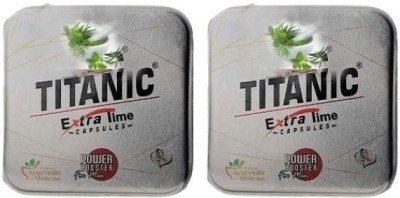 Titanic Extra Time Ayurvedic Medicine (2 Packs, 6 Capsule in Each Pack)(Pack of 2)