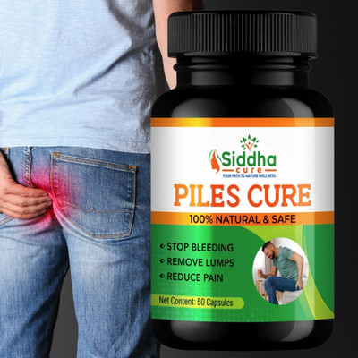 Siddha cure Ayurvedic Piles Capsule For Fast Relief From Bavasir,Bleeding,Non-Bleeding Piles(50 Capsules)