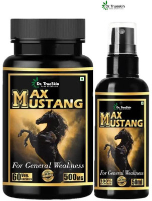 Dr.TrueSkin Max Mustang Men’s Pack 60 Capsules + Oil 50ml(30 Capsules)
