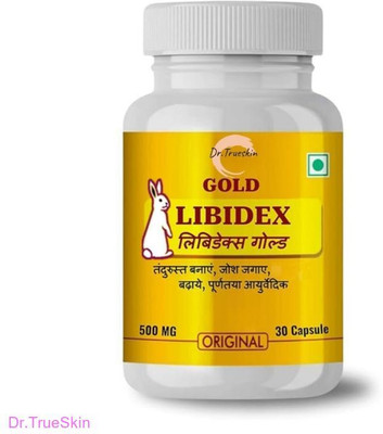 Dr.TrueSkin Libidex Gold Capsules Wellness Hardness Testosterone Strength A01(30 Capsules)