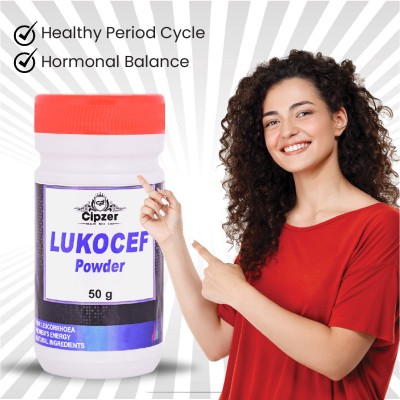 CIPZER Lukocef Powder Solution for Female Immunity & Menstrual Problems (50 Grams)