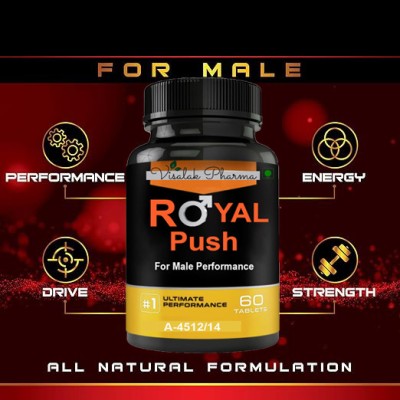 visalak pharma Royal Push Herbal Capsules-Improves Energy levels & Power