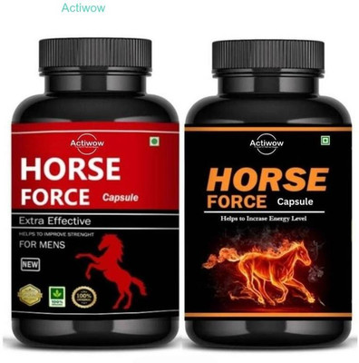 ACTIWOW Horse Force Capsule Combo Forceful Herbal Stamina Support du107d A01(30 Capsules)