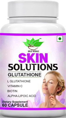 BIRJI HERBALS Skin Solution Glutathione Capsule(60 Capsules)
