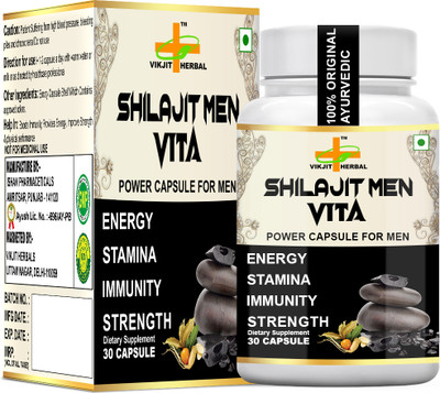 VIKJIT HERBALS SHILAJIT MEN VITA CAPSULES(30 Capsules)