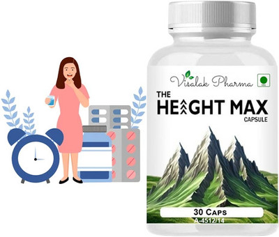 visalak pharma The Height Max cap-sulesTo Improve Body Growth Maximizer & Bone Density(30 Capsules)