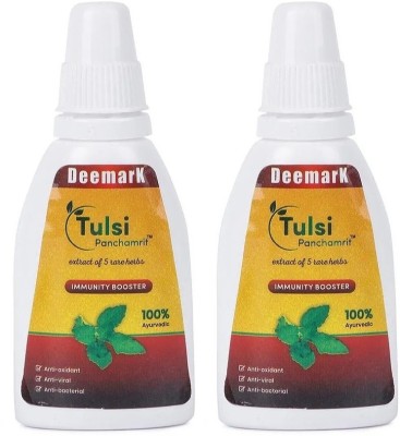 DEEMARK Tulsi Panchamrit Immunity Booster (2 Packs, Each Pack 60ml)(Pack of 2)