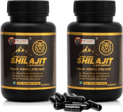 BEST CHOICE NUTRITION Himalayan Shilajit Gold Capsule Pure 100% Ayurvedic