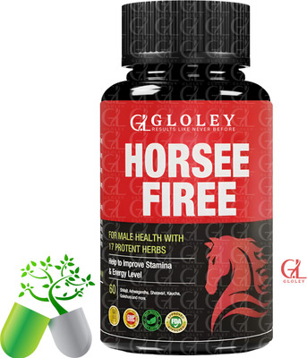 GLOLEY Horse Pure Orignal Capsule With Fire Ayurveda Blend Tablets(60 Capsules)