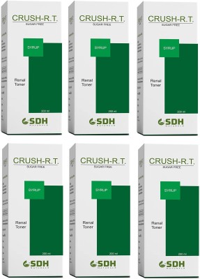 Shree Dhanwantri Herbals SDH Crush-RT Sugar-Free Syrup (For Kidney Health) (200 ML x 6 Bottles)(Pack of 6)