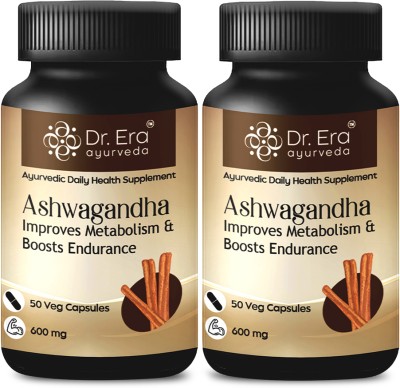 Dr. Era Ayurveda Organic Ashwagandha|General Wellness Tablets|Support strength & energy(Pack of 2)