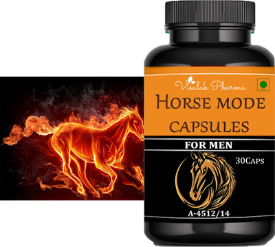 visalak pharma Horse Mode Capsules Improves Physical Stren-gth & Ultimate sta-mina(30 Capsules)