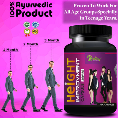 Riffway Height Improvement Capsule For Extra Height Inches| Pure Natural |(30 Capsules)