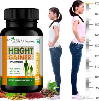 visalak pharma Height Gainer Capsule For Developes Length of Bones Pack of One(60 Capsules)