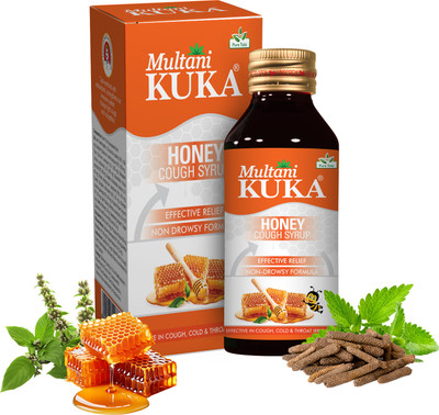 Multani Honey Kuka Cough Syrup | Quick Cough Relief - (100ml Each)(Pack of 3, 300 ml)