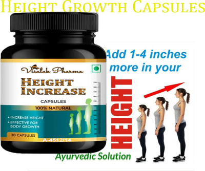visalak pharma Height Increase-Height Growth Ayurvedic tab-lets InCrease Height & Bone Density(30 Capsules)