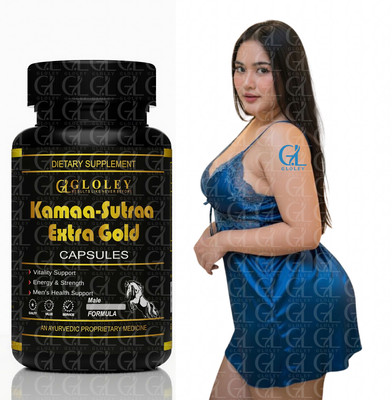 GLOLEY Kamaa Sutraa Extra Gold Original Ayurvedic Energy Support for Performance Care(60 Capsules)
