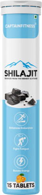 CaptainFitness Shilajit Effervescent Tablets Boost Performance and Stamina |o1|(15 Tablets)